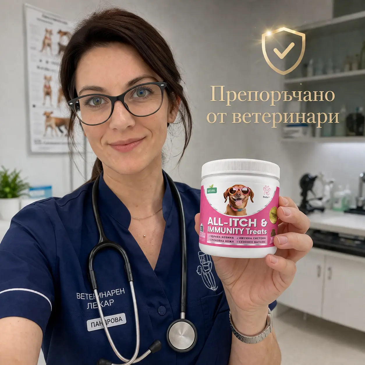 PetGo™ All-Itch & Immunity Treats с натурален пилешки вкус + ПОДАРЪК Comfort Groom Brush